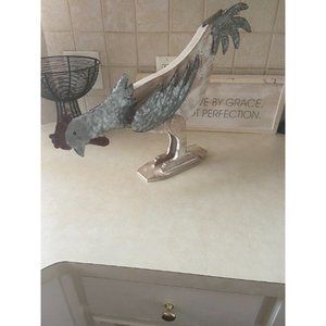 Wood and Metal Rooster